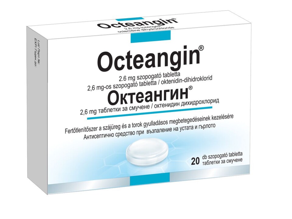 Октеангин таблетки за смучене при възпалено гърло 2,6мг х20 | benu.bg