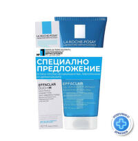 La Roche-Posay Effaclar DUO+M крем 40мл + Effaclar Почистваща гел-пяна за лице 200мл 625131