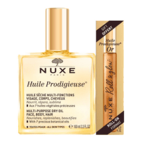 Nuxe Huile Prodigieuse Мултифункционално сухо олио 100 мл + Nuxe Prodigieux Рол-он 8 мл Комплект