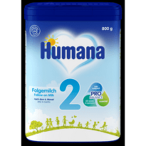 Адаптирано мляко Humana 2 за бебета 6М+ 800 гр