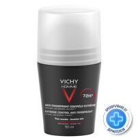 Vichy homme дезодорант рол-он ефект 72ч.50мл. 320362 /черна оп./
