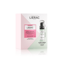 Lierac supra radiance крем за суха кожа + нежна почиастваща пяна комплект