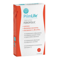 Ферофолик капсули за нормалната функция на имунната и нервната системи х30 PrimLife