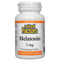Мелатонин таблетки при безсъние 1мг х90 Natural Factors