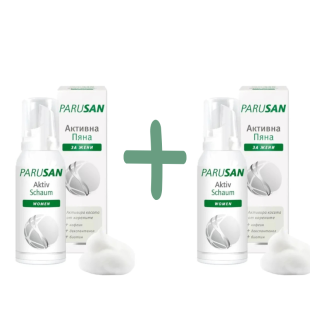 Парусан активна пяна за коса 100мл+ Активна пяна за коса 100мл