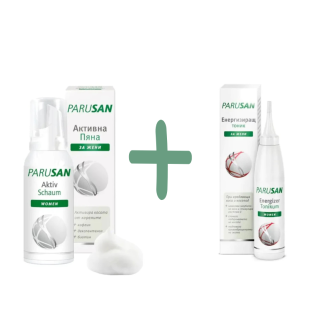 Парусан Енергизиращ тоник за жени 200мл + Активна пяна за коса 100мл