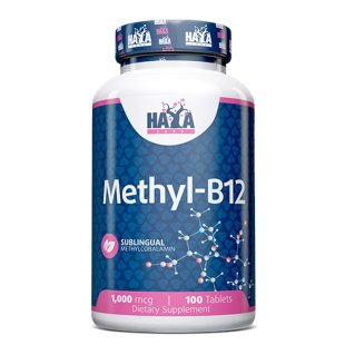 Methyl B12 За подсилване на имунната защита таблетки 1000 mcg х100 Haya Labs
