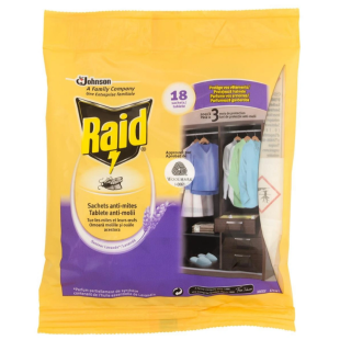 Raid таблетки срещу молци с лавандула х18