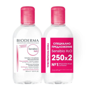 Bioderma Sensibio мицеларна вода 250мл  х 2