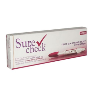 Тест за бременност sure check streamer