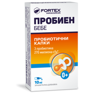 Пробиен бебе пробиотични капки 10мл Fortex