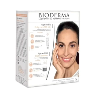 Bioderma Pigmentbio Дневен крем за лице против пигментации SPF50+ 40 мл + Нощен крем за лице против
