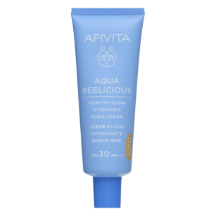 Apivita aqua beelicious тониран хидратиращ озаряващ флуид за лице SPF30 40мл