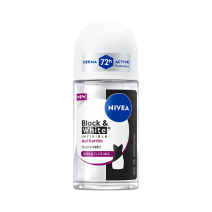 Nivea дезодорант рол-он дамски blacк&white fresh 50мл