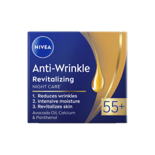 Nivea AntiWrinkle+ Възстановяващ нощен крем против бръчки  55+ 50мл