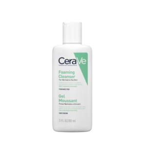 Cerave измиваща гел пяна за лице и тяло, нормална към мазна кожа 88мл Подарък