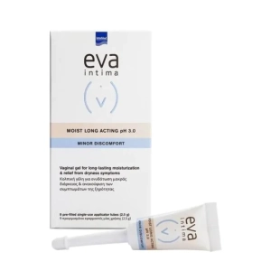 Eva Intima Вагинален гел Moist Long Acting pH 3.0, 9 туби x 2.5 г