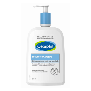 Cetaphil Нежна почистваща емулсия за лице и тяло за суха, нормална или чувствителна кожа 500мл