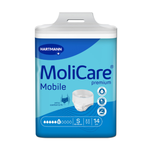Molicare Мобил Абсорбиращи гащи за възрастни 6 капки размер S х 14 166013 Hartmann