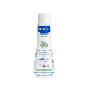 Mustela нежен измиващ гел за коса и тяло 200мл