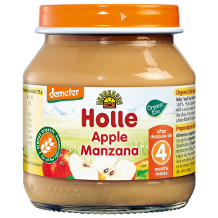 Holle Био пюре с ябълка 4+ месеца 125г