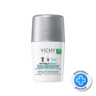 Vichy дезодорант рол-он против изпотяване и раздразнения 72 часа 50мл 894265