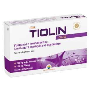 Тиолин Дуо за нервната система 30 таблетки Sun Wave Pharma