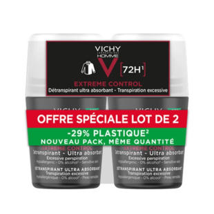 Vichy Homme дезодорант рол-он против петна и интензивно изпотяване за мъже 72ч 50мл x 2 701774