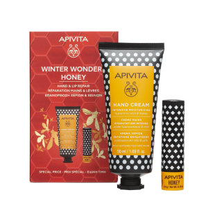 Apivita Хидратиращ крем за ръце 50мл + Стик за устни с мед 4,4г