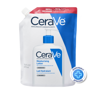 Cerave хидратиращ лосион за лице и тяло, суха към много суха кожа 473мл рефил 905633