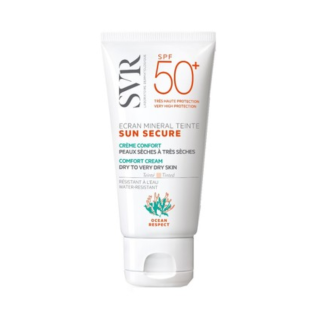 SVR Sun Secure SPF50+ слънцезащитен тониран крем за лице за суха кожа 50мл