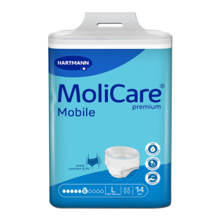 Molicare Mobile гащи за възрастни 6к размер L 14 броя 166015 Hartmann