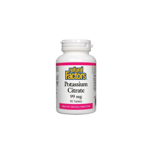 Калий таблетки за бъбреци и сърце 99мг х90 Natural Factors