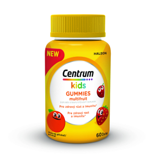 Центрум Kids Multifruit Желирани мултивитамини за деца 60 таблетки
