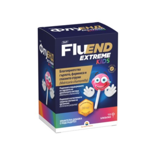 FluEnd Extreme Kids Близалки за гърло и гласни струни 10 броя Sun Wave Pharma