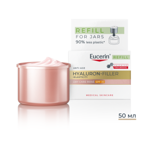 Eucerin Hyaluron-Filler+Elasticity Озаряващ дневен крем SPF30 50мл пълнител