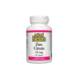Цинк таблетки за имунитет и здрава кожа  15мг х90 Natural Factors