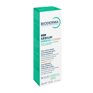 Bioderma Sebium Kerato+ Cover Тониран гел-крем против несъвършенства 30мл