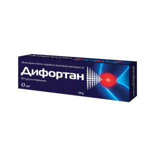 ДИФОРТАН 100 mg/g гел с етофенамат при мускулни и ставни болки 50 gГ