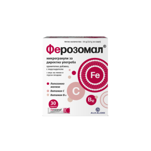 Ферозомал® липозомно желязо с витамини C и B12 х30 сашета Alkaloid