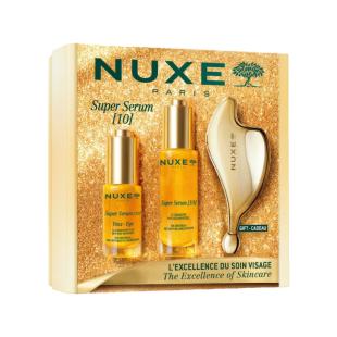 Комплект Nuxe Super Serum Longevity 30мл+ Nuxe Концентрат за околоочен контур 15мл + Масажор