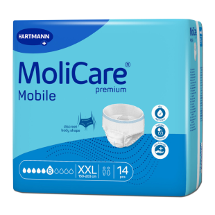 Molicare Mobile гащи за възрастни 6к размер XXL 14 броя 166170 Hartmann
