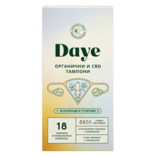 Daye Regular Дамски тампони органични с коноп 18 броя