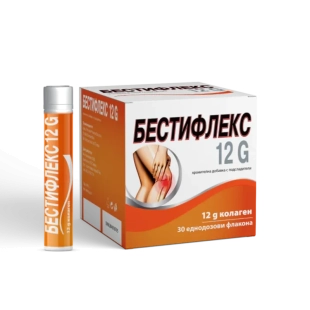 Бестифлекс 12g колаген флакони за здрави стави 25мл х30