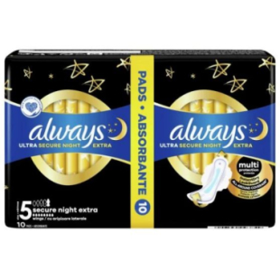 Дамски превръзки always ultra secure night duo x10