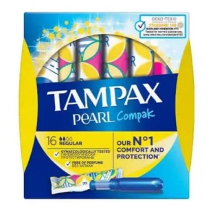 Тампони tampax normal pearl x16
