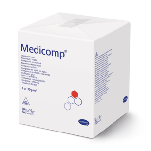 Медикомп компрес нетъкан текстил нестерилен 10см/10см х100 421825