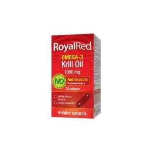 Крил масло Омега-3 софтгел капсули с мощна антиоксидантна активност 100мг х30 Webber Natural