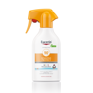 Eucerin Sensitive Protect Kids слънцезащитен срей за деца SPF 50+ 250 мл