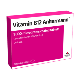 Витамин B12 Анкерман таблетки при анемия и атрофичен гастрит 1000мкг х50 Worwag
